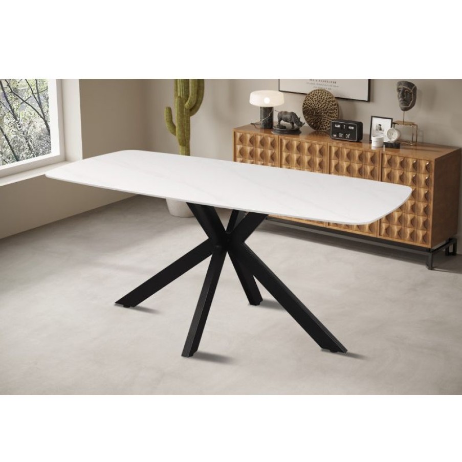 Belga Meubelen Deense Witte Ovale Tafel Apollo Wholesale