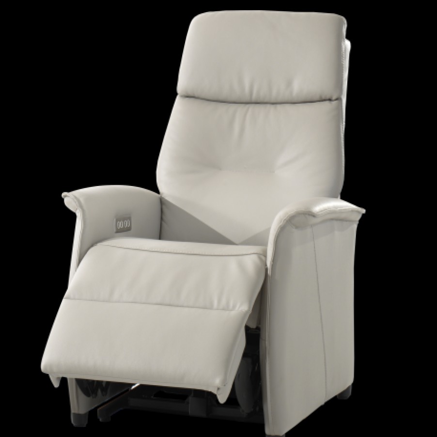 Belga Meubelen Electrische Relax In Beige Stof Met Dubbele Motor Best