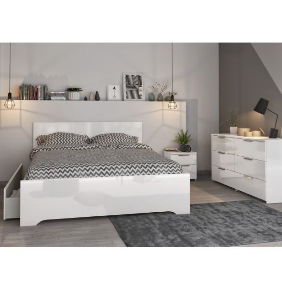 Belga Meubelen Bed 160 Cm Anton Wit Best