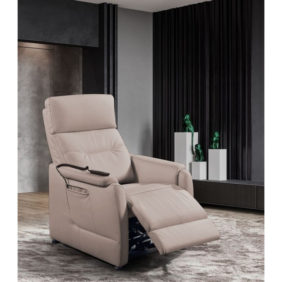 Belga Meubelen Elektrische Relaxfauteuil Marcella Beige New